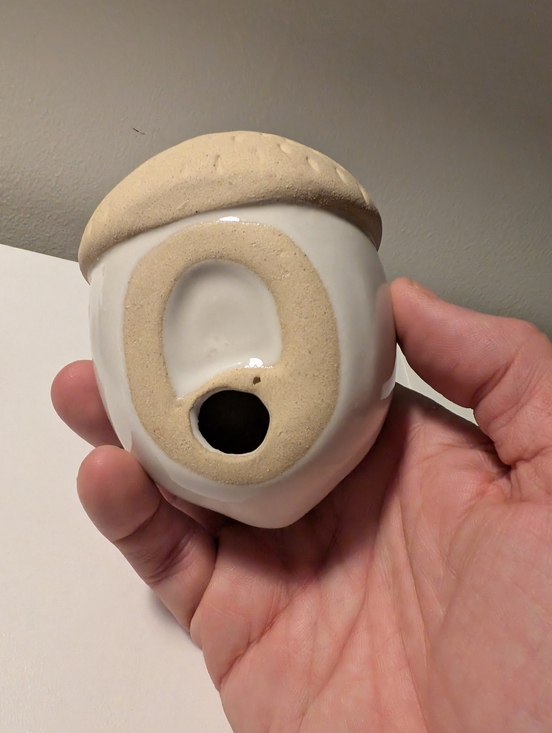 Fall Decor Bundle - Sitting Gnome, Ceramic Acorn & Wool Felt Pumpkin - Picture 4 of 6